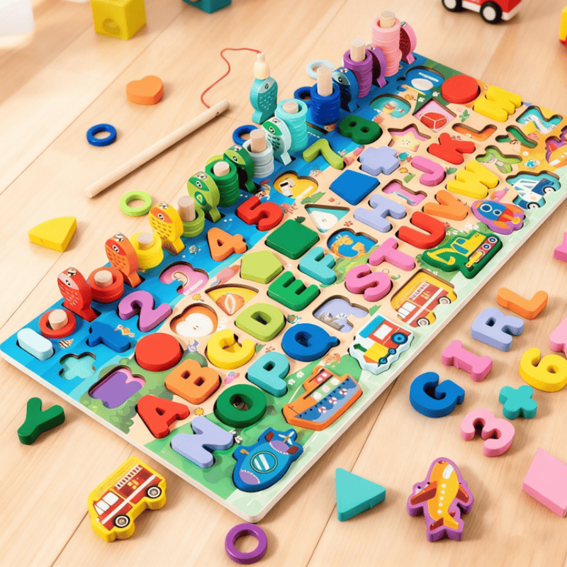 Kids Education Number - Blocos Magnéticos de Contagem Montessori para