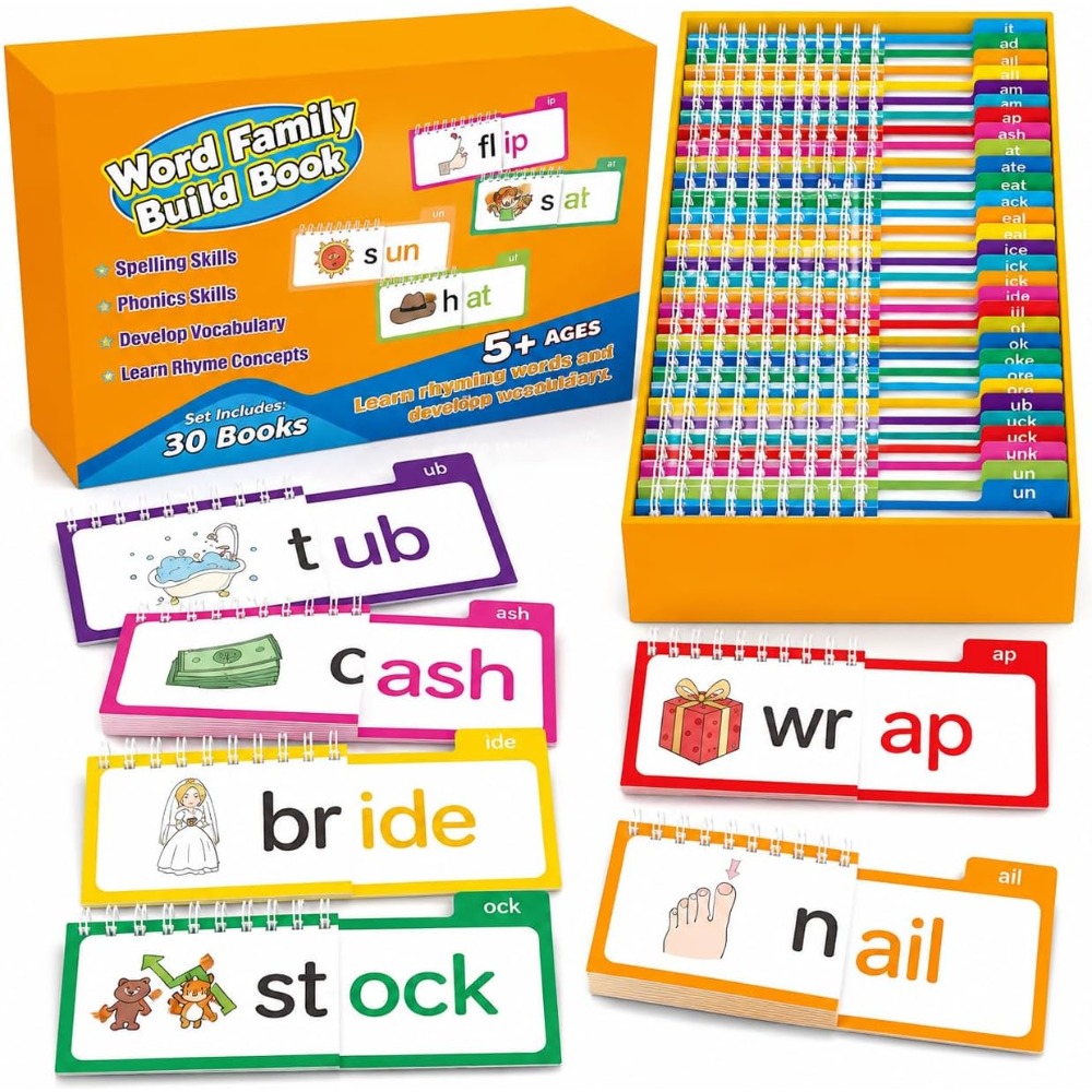 Kids Education Rhymes - Cartões de aprendizagem fonética, 30 livros