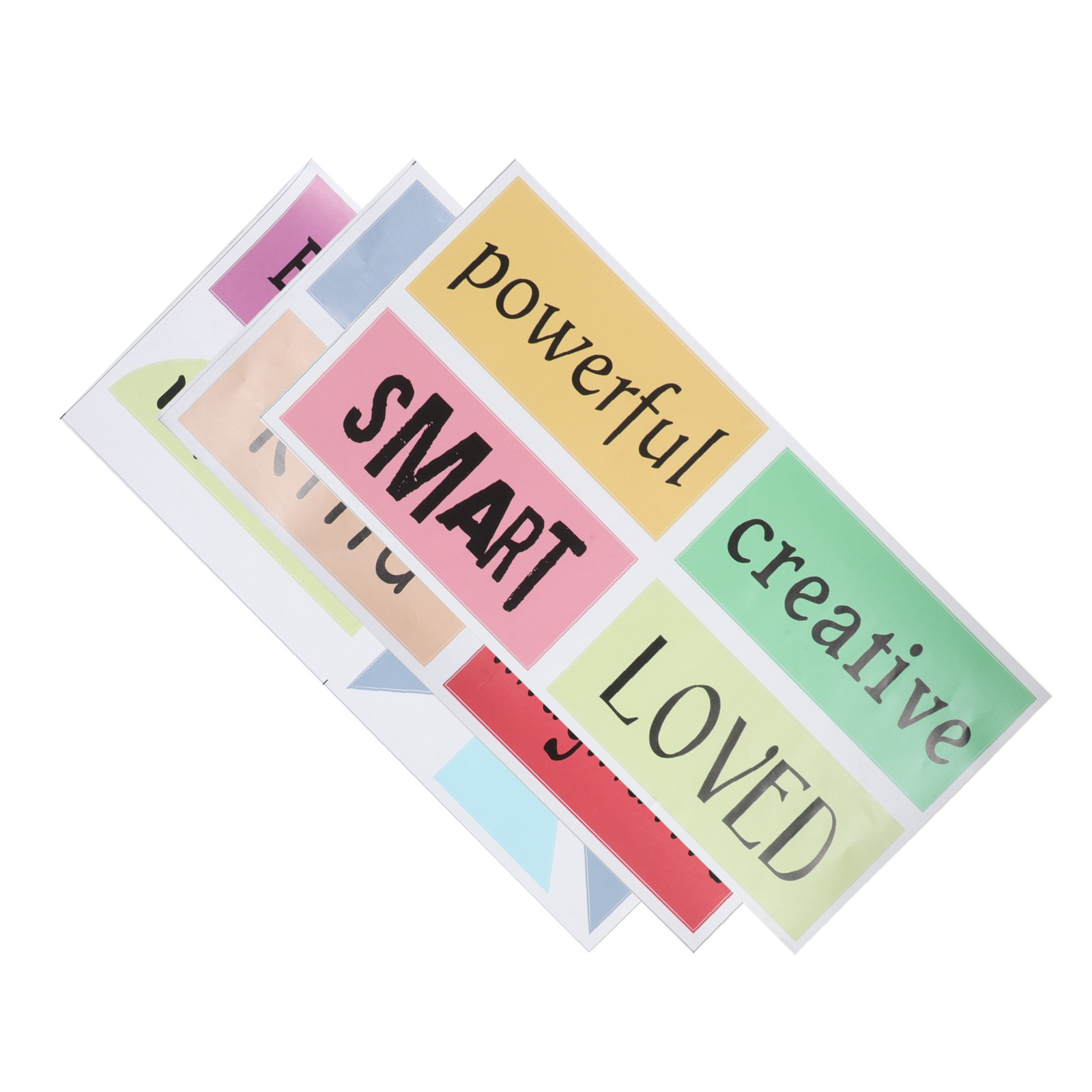 Kids Education Motivation - 3 adesivos de chão com tema
