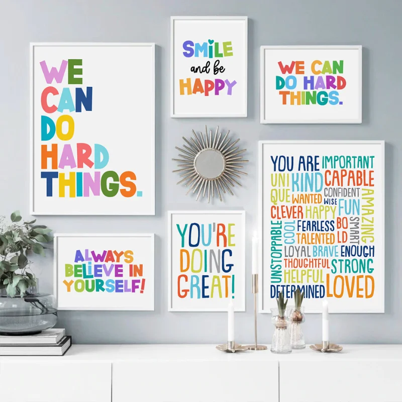 Pintura de Diamantes Positiva  - Kids Education Motivation avaliação e preço
