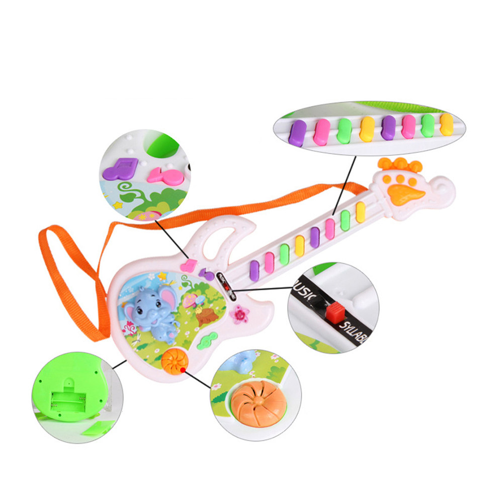 Guitarra Eletrônica Infantil d - Kids Education Rhymes avaliação e preço
