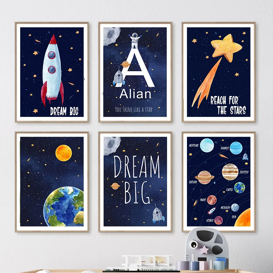 Pintura em tela 1 unidade, nom - Kids Education Name avaliação e preço