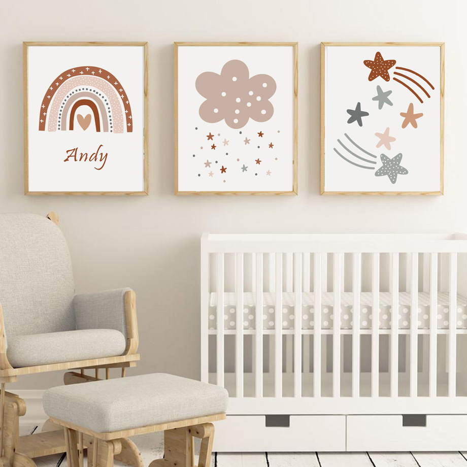 Pôster de Berçário Boho, Impre - Kids Education Name avaliação e preço